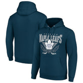 NHL Navy Toronto Maple Leafs Starter Team Logo Graphic Fleece Tri-Blend Pullover Hoodie