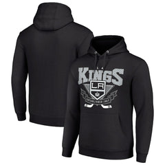 NHL Black Los Angeles Kings Starter Team Logo Graphic Fleece Tri-Blend Pullover Hoodie