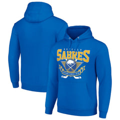 NHL Royal Buffalo Sabres Starter Team Logo Graphic Fleece Tri-Blend Pullover Hoodie