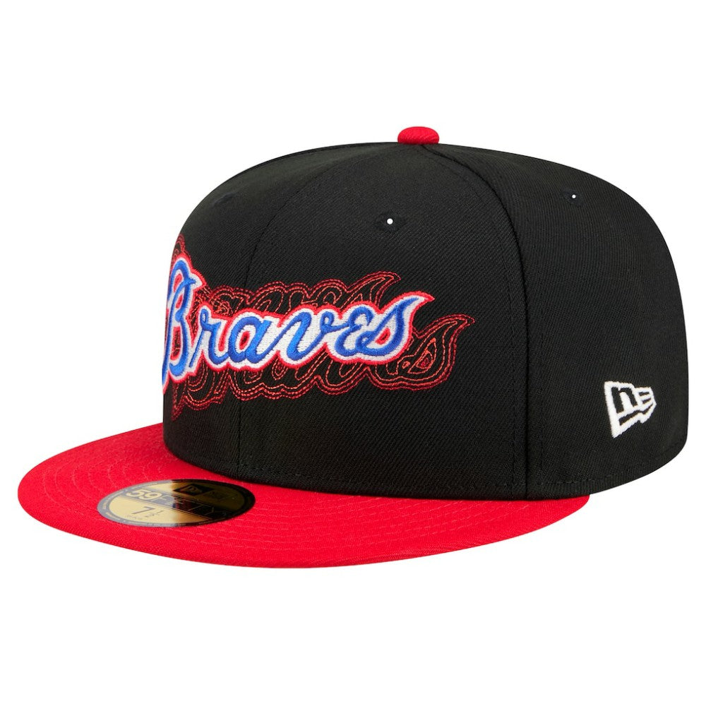 MLB Atlanta Braves New Era Shadow Stitch 59FIFTY Fitted Hat
