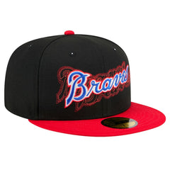 MLB Atlanta Braves New Era Shadow Stitch 59FIFTY Fitted Hat