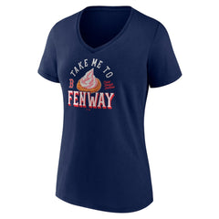 MLB Boston Red Sox Women's Take Me to Fenway V-Neck T-Shirt