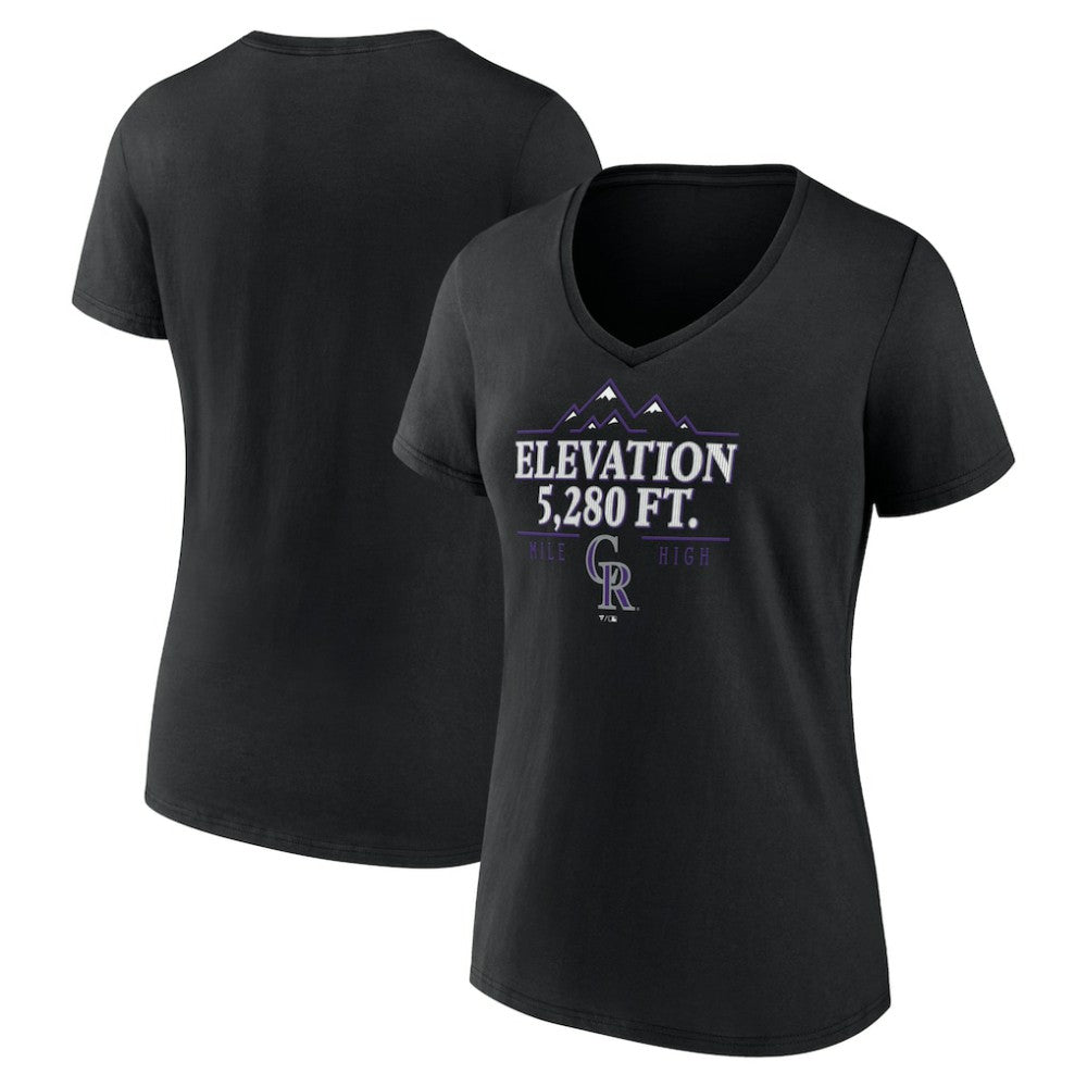 MLB Colorado Rockies Women's Elevation V-Neck T-Shirt