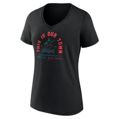 MLB Miami Marlins Women's Our Town V-Neck T-Shirt