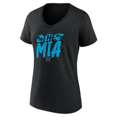 MLB Miami Marlins Women's The MIA V-Neck T-Shirt