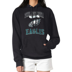 G-III 4Her by Carl Banks Women's Team Logo Graphic Fleece Tri-Blend Pullover Hoodie - Philadelphia Eagles