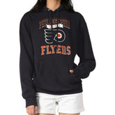 NHL Black Philadelphia Flyers G-III 4Her by Carl Banks Women's Team Logo Tri-Blend Fleece Pullover Hoodie