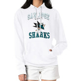 NHL White San Jose Sharks G-III 4Her by Carl Banks Women's Team Logo Tri-Blend Fleece Pullover Hoodie