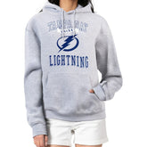 NHL Heather Gray Tampa Bay Lightning G-III 4Her by Carl Banks Women's Team Logo Tri-Blend Fleece Pullover Hoodie