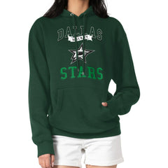 NHL Olive Dallas Stars G-III 4Her by Carl Banks Women's Team Logo Tri-Blend Fleece Pullover Hoodie