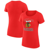 NHL Red Chicago Blackhawks G-III 4Her by Carl Banks Women's Super-Slim Fit Lightweight Team Logo Graphic T-Shirt