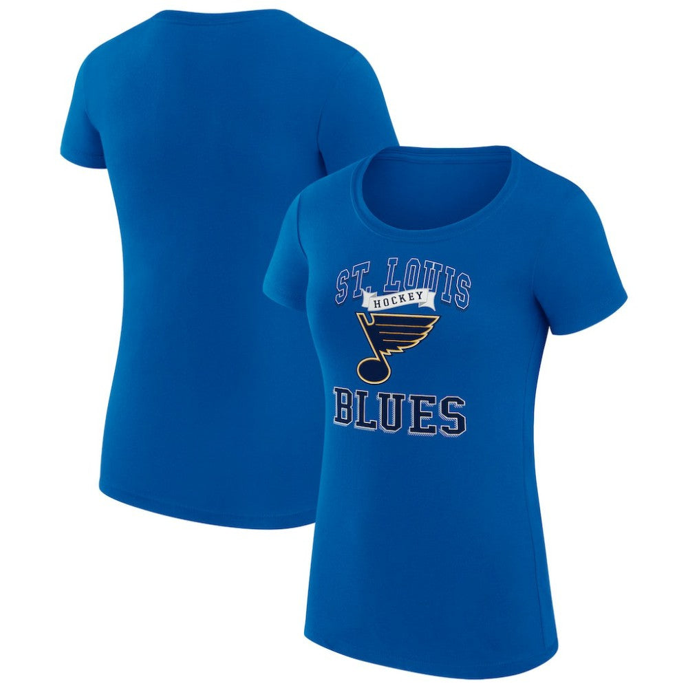 NHL Blue St. Louis Blues G-III 4Her by Carl Banks Women's Super-Slim Fit Lightweight Team Logo Graphic T-Shirt