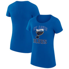 NHL Blue St. Louis Blues G-III 4Her by Carl Banks Women's Super-Slim Fit Lightweight Team Logo Graphic T-Shirt
