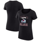 NHL Black Colorado Avalanche G-III 4Her by Carl Banks Women's Super-Slim Fit Lightweight Team Logo Graphic T-Shirt