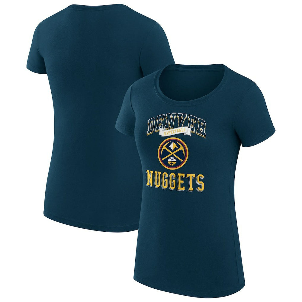 NBA Denver Nuggets G-III 4Her by Carl Banks Women's Super-Slim Fit Lightweight Team Logo T-Shirt sale
