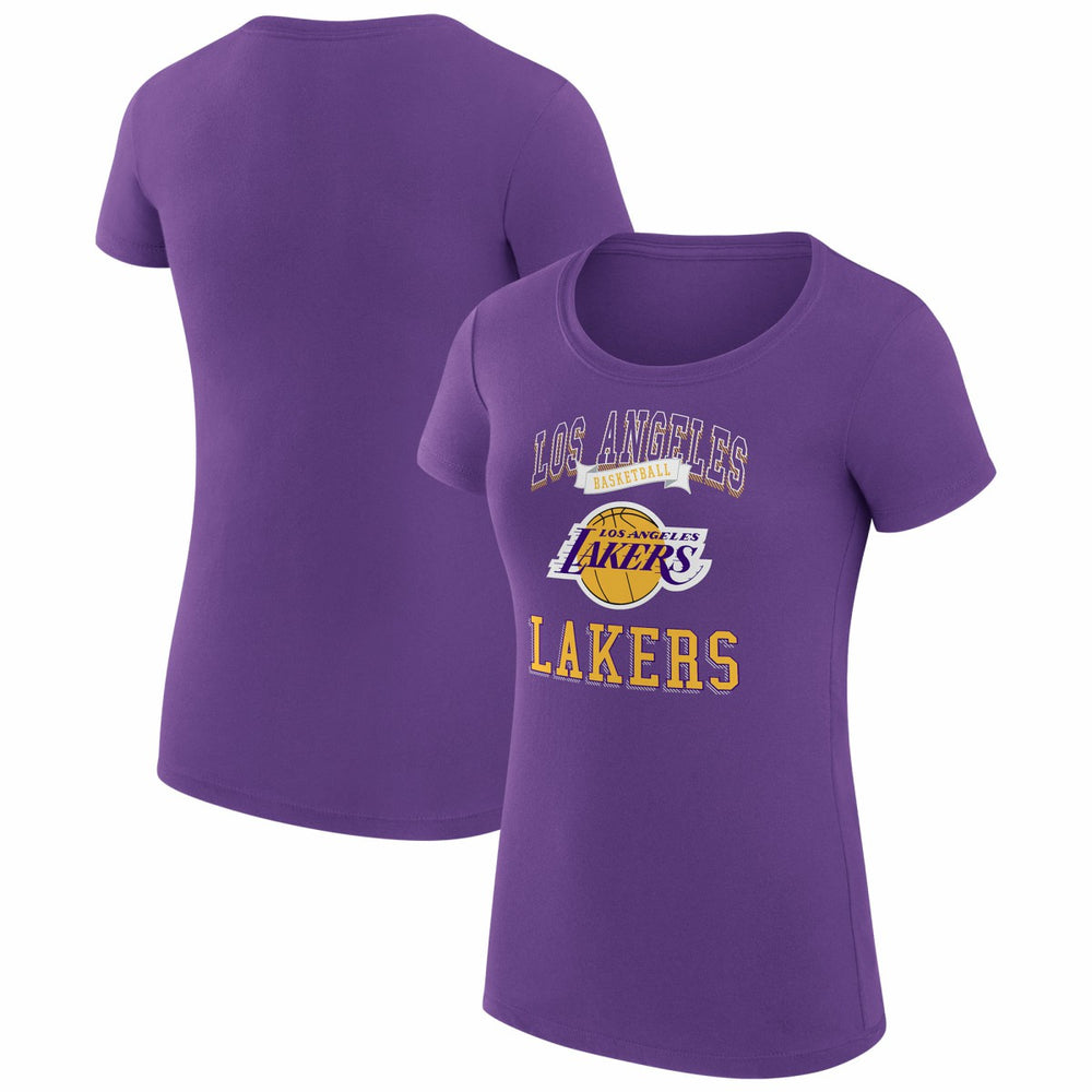 NBA Los Angeles Lakers G-III 4Her by Carl Banks Women's Super-Slim Fit Lightweight Team Logo T-Shirt