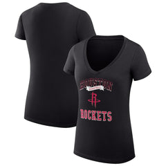 NBA Houston Rockets G-III 4Her by Carl Banks Women's Super-Slim Fit Lightweight Team Logo V-Neck T-Shirt