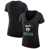 NBA Boston Celtics G-III 4Her by Carl Banks Women's Super-Slim Fit Lightweight Team Logo V-Neck T-Shirt