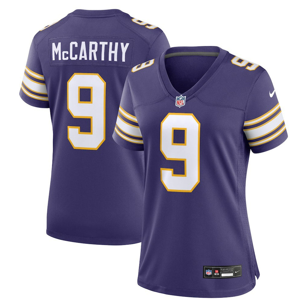J.J. McCarthy Women's 2nd Alternate Player Game Jersey - Minnesota Vikings
