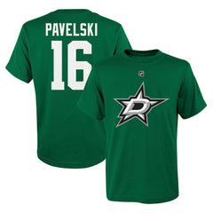 NHL Kelly Green Joe Pavelski Dallas Stars Youth Player Name & Number T-Shirt