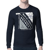 NHL Navy Toronto Maple Leafs Starter Shield Long Sleeve Graphic T-Shirt