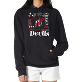 NHL Black New Jersey Devils G-III 4Her by Carl Banks Women's Collage Team Graphic Tri-Blend Fleece Pullover Hoodie
