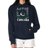 NHL Navy Vancouver Canucks G-III 4Her by Carl Banks Women's Collage Team Graphic Tri-Blend Fleece Pullover Hoodie