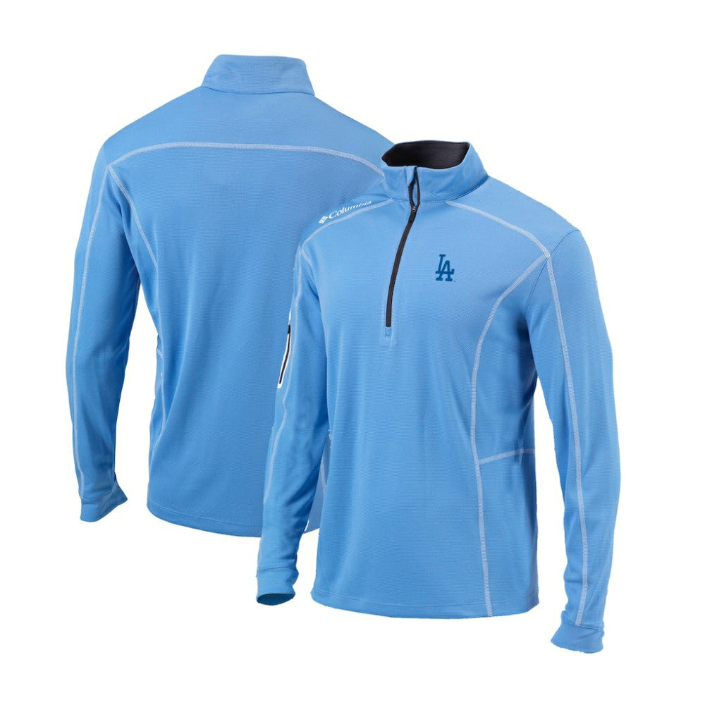 MLB Los Angeles Dodgers Columbia Cooperstown Collection Omni-Wick Shotgun Quarter-Zip Top