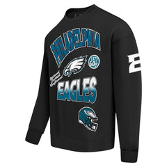 Pro Standard Turn It Up Drop Shoulder Pullover Sweatshirt - Philadelphia Eagles