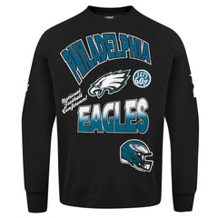 Pro Standard Turn It Up Drop Shoulder Pullover Sweatshirt - Philadelphia Eagles