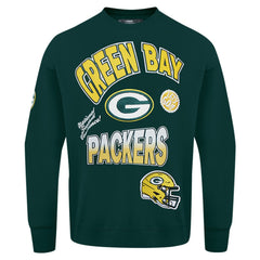 Pro Standard Turn It Up Drop Shoulder Pullover Sweatshirt - Green Bay Packers