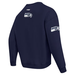Pro Standard Turn It Up Drop Shoulder Pullover Sweatshirt - Seattle Seahawks