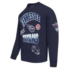Pro Standard Turn It Up Drop Shoulder Pullover Sweatshirt - Tennessee Titans