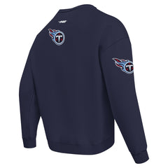 Pro Standard Turn It Up Drop Shoulder Pullover Sweatshirt - Tennessee Titans