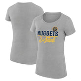 NBA Denver Nuggets G-III 4Her by Carl Banks Women's Super-Slim Fit Lightweight Team Sport V-Neck T-Shirt sale