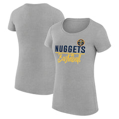 NBA Denver Nuggets G-III 4Her by Carl Banks Women's Super-Slim Fit Lightweight Team Sport V-Neck T-Shirt sale