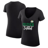 NBA Boston Celtics G-III 4Her by Carl Banks Women's Super-Slim Fit Lightweight Team Sport V-Neck T-Shirt