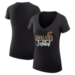 NBA Cleveland Cavaliers G-III 4Her by Carl Banks Women's Super-Slim Fit Lightweight Team Sport V-Neck T-Shirt sale