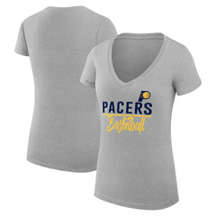 NBA Indiana Pacers G-III 4Her by Carl Banks Women's Super-Slim Fit Lightweight Team Sport V-Neck T-Shirt