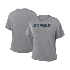 Women's Swing Pass Tri-Blend Boxy T-Shirt - Chicago Bears