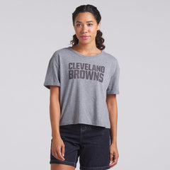 Women's Swing Pass Tri-Blend Boxy T-Shirt - Cleveland Browns