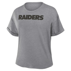 Women's Swing Pass Tri-Blend Boxy T-Shirt - Las Vegas Raiders