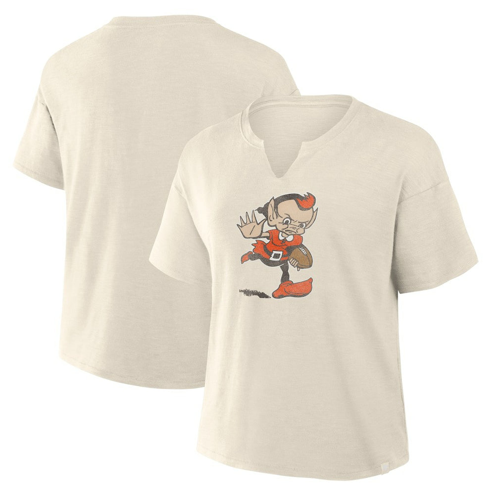 Women's Trick Play Slub Boxy T-Shirt - Cleveland Browns