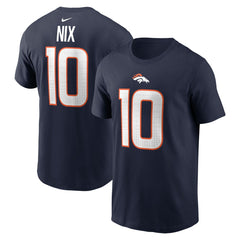Bo Nix Player Name & Number T-Shirt - Denver Broncos