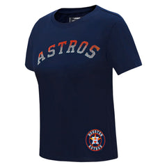 MLB Houston Astros Pro Standard Women's Rhinestone Slim Fit T-Shirt