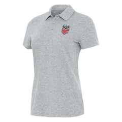 USMNT Antigua Women's Matter Polo - Heather Gray