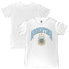 Argentina National Team 1863FC Retro Wordmark T-Shirt - White