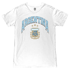 Argentina National Team 1863FC Retro Wordmark T-Shirt - White