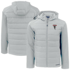 Cutter & Buck Evoke Hybrid Eco Softshell Recycled Full-Zip Hoodie Jacket - Atlanta Falcons