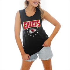Gameday Couture Women's Baby You're A Star Racerback Scoop Neck Tapered Tank Top - Kansas City Chiefs